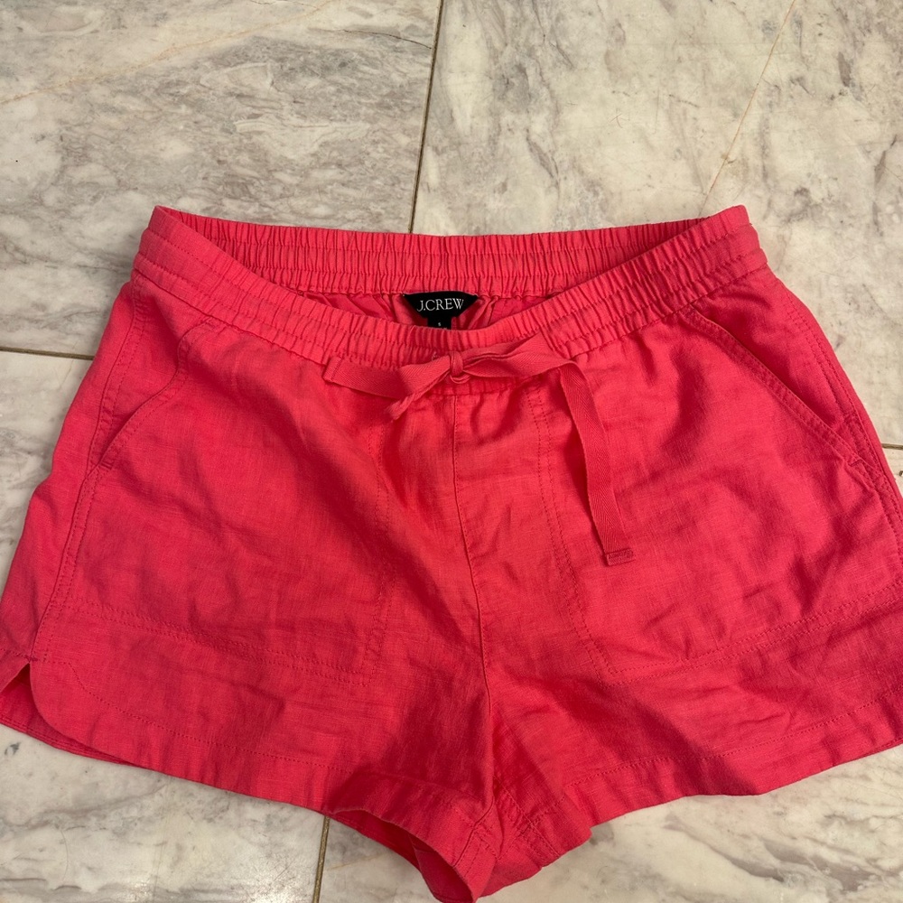 Linen shorts, draw string tie